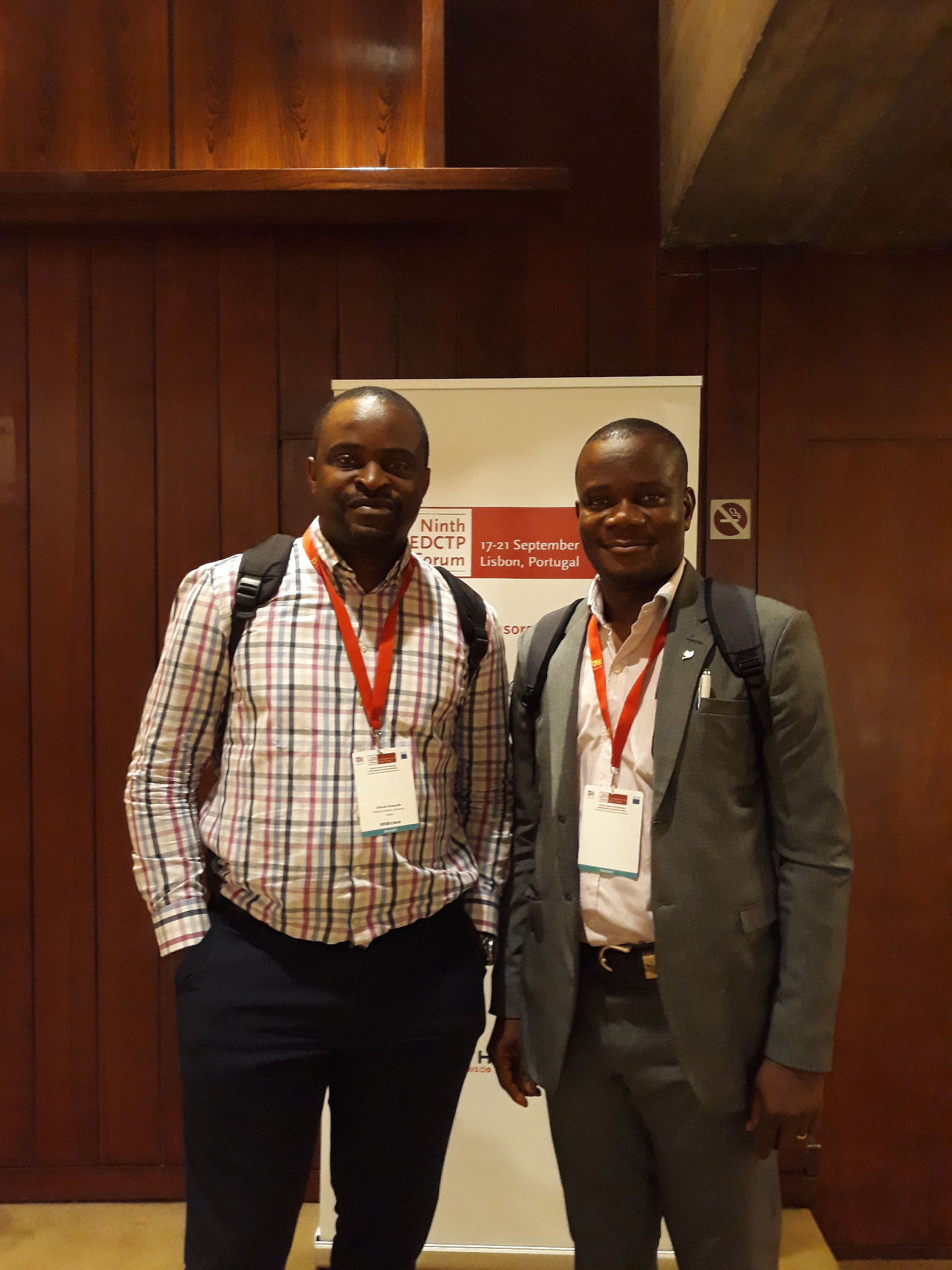 Two CRTN founding members at the Ninth EDCTP Forum, Lisbon 2018
